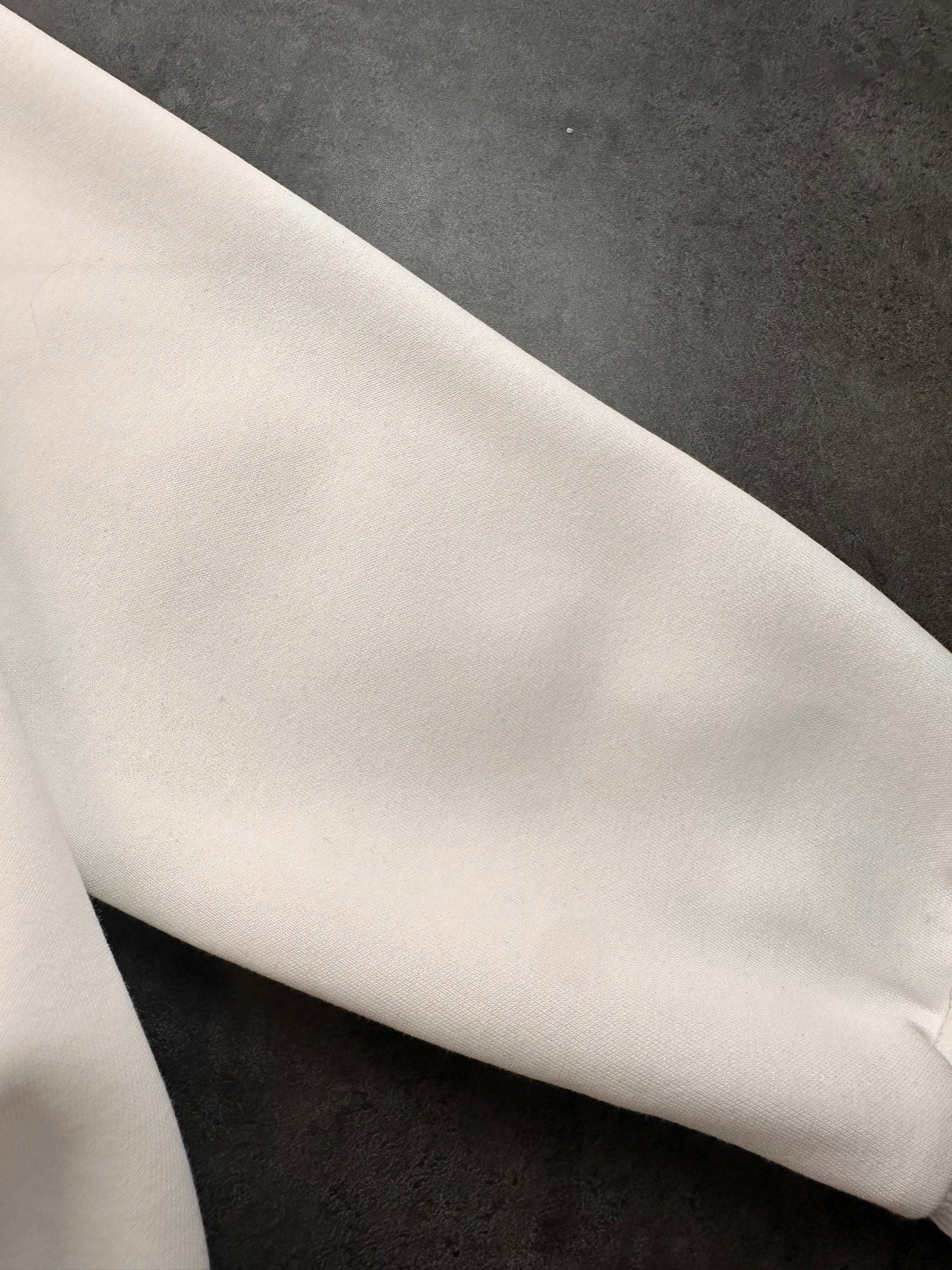 CHROME HEARTS BLACK CROSS PATCH HOODIE WHITE