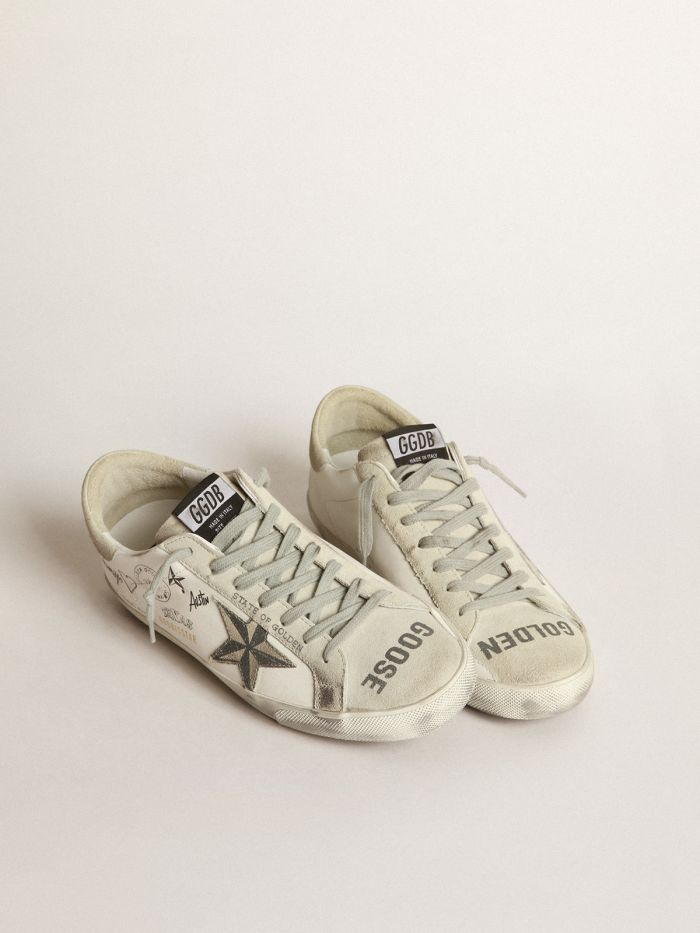 Super-star Sneakers With Texas Graffiti