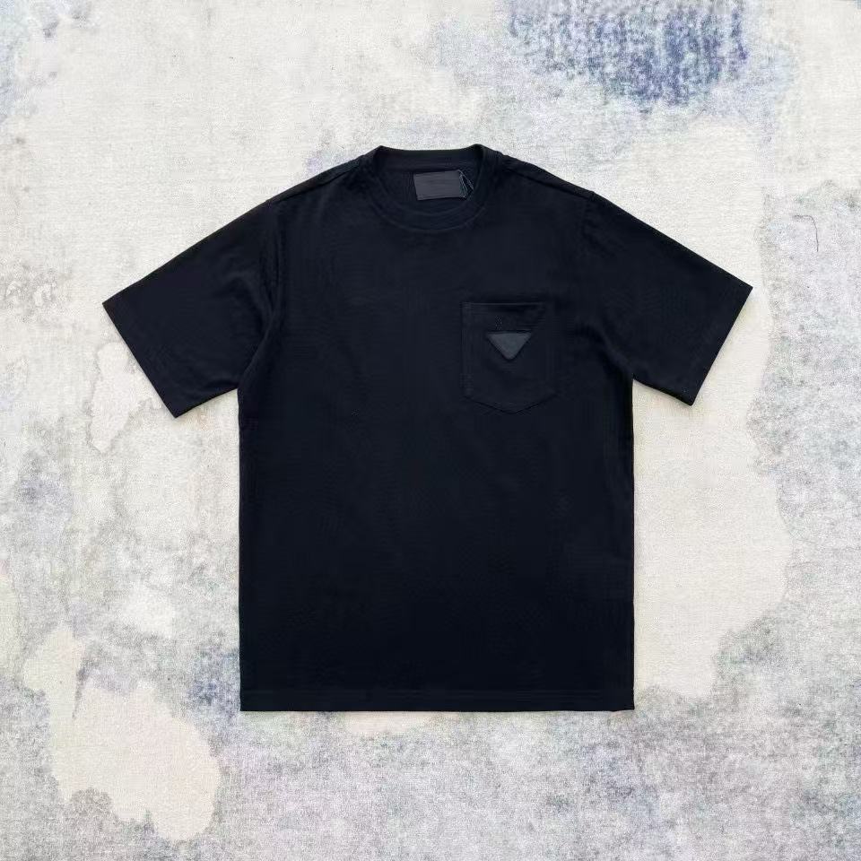 Prada Logo Pocket T-Shirt (Black)