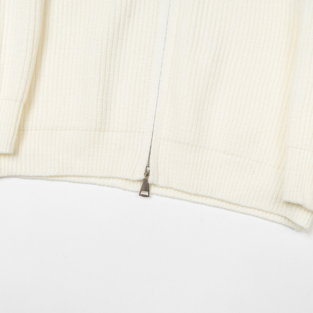 Stone Full Zip Sweater