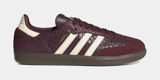 Samba OG Snakeskin Womens Lifestyle Shoes (Maroon/Cream/White)