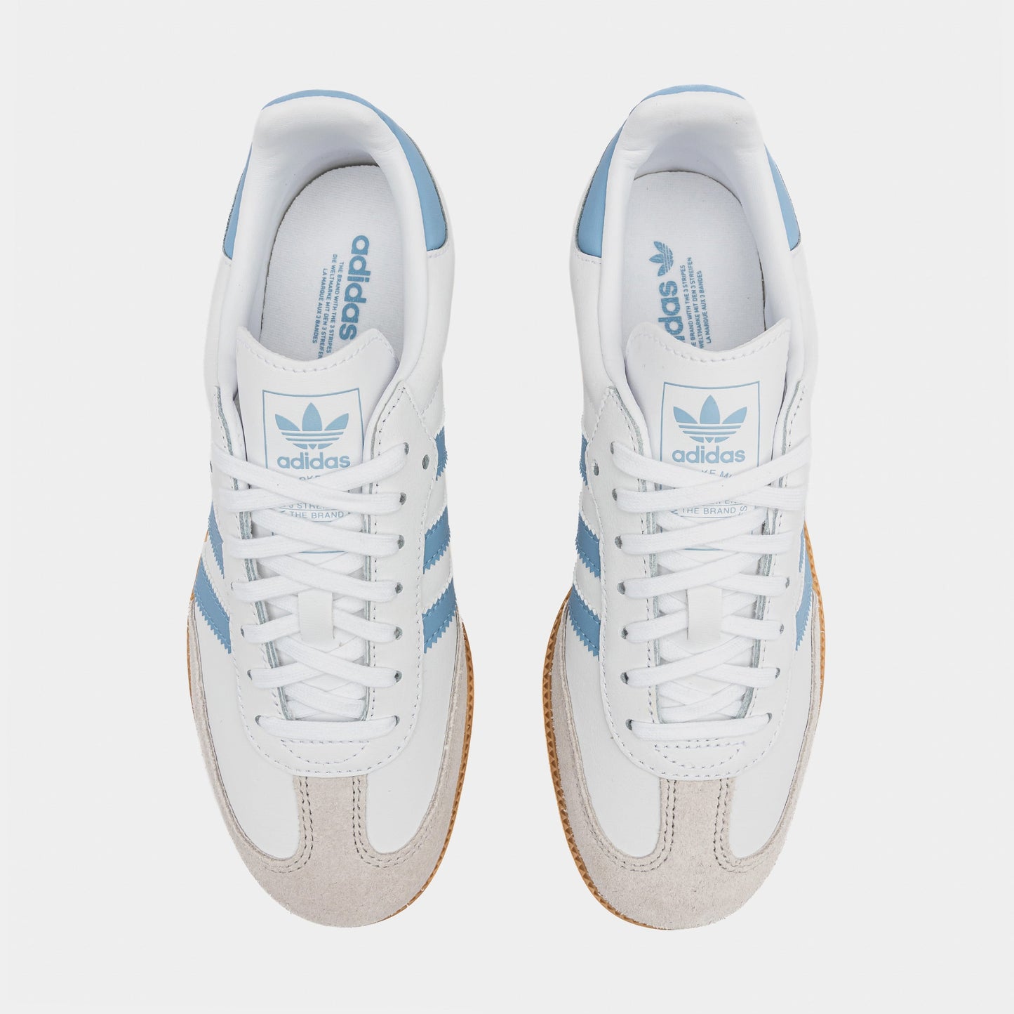 Samba OG Grade School Lifestyle Shoes (Cloud White/Bright Royal)