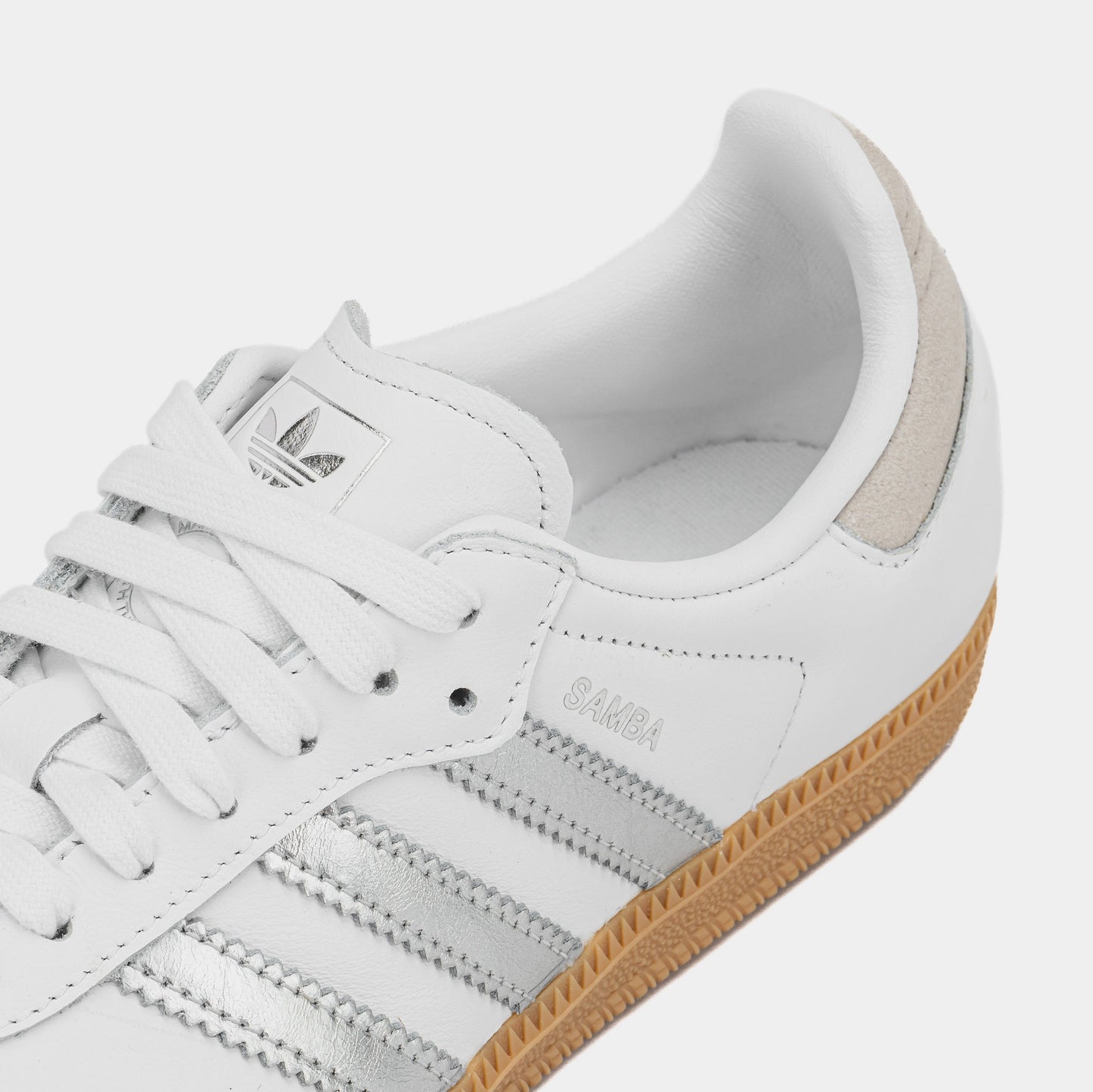 Samba OG Womens Lifestyle Shoes (White/Silver Metallic/Grey One)