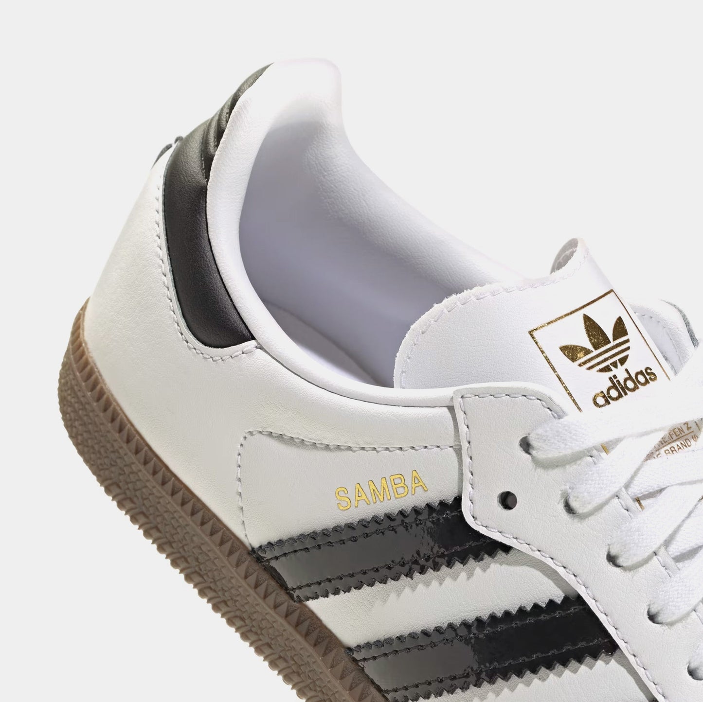 Samba OG Grade School Lifestyle Shoes (White/Black/Gum)