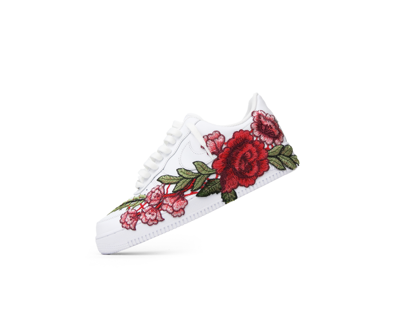 AIR FORCE 1 WHITE RED ROSE