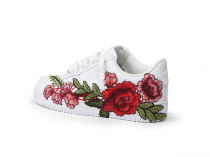 AIR FORCE 1 WHITE RED ROSE