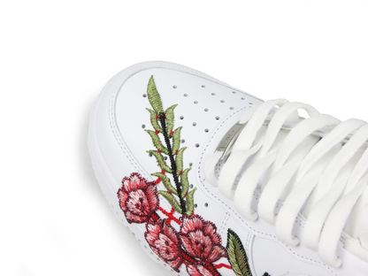 AIR FORCE 1 WHITE RED ROSE