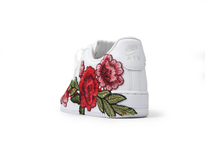 AIR FORCE 1 WHITE RED ROSE