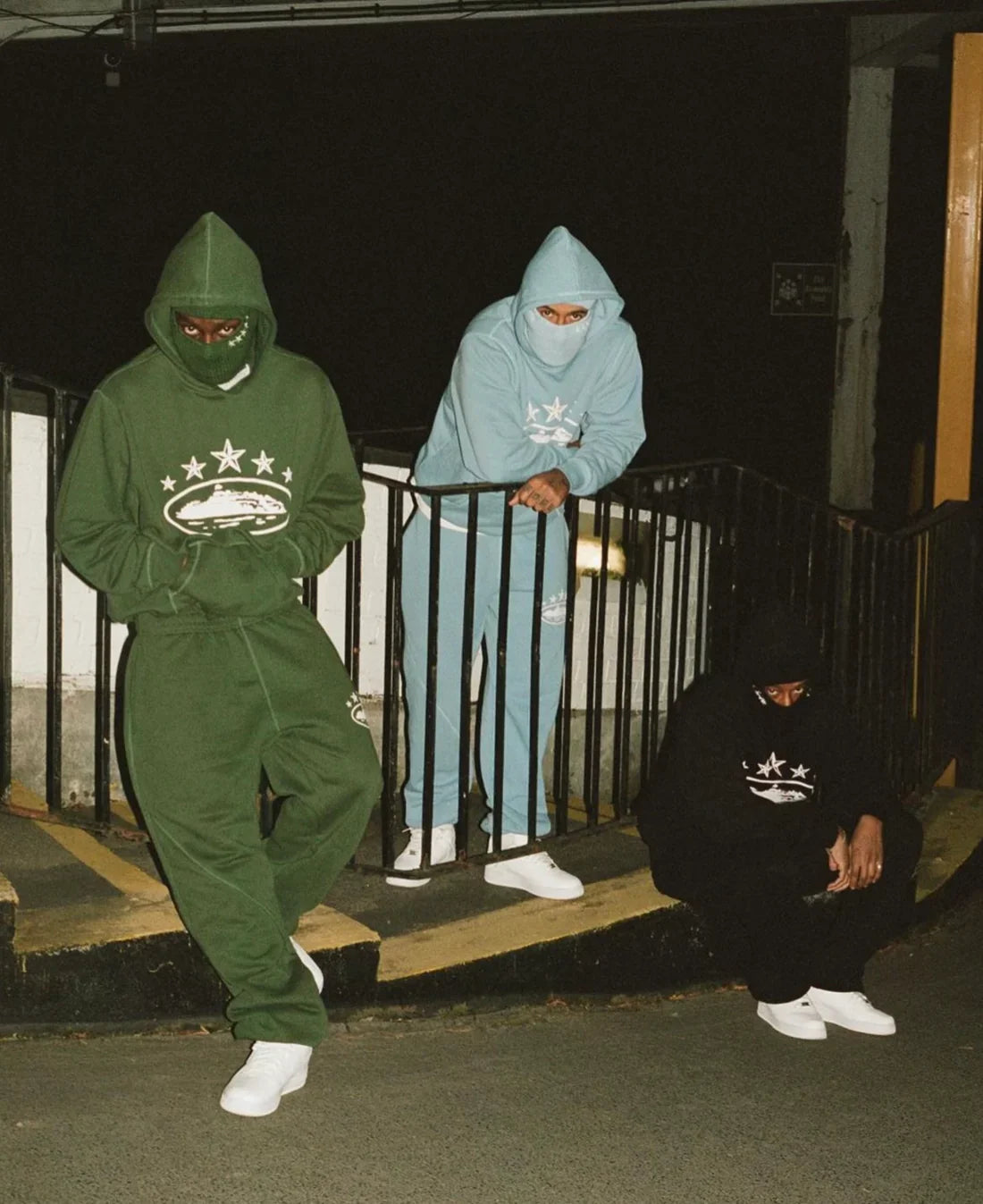 Corteiz 5 Starz Alcatraz Hoodie - (BABY BLUE)