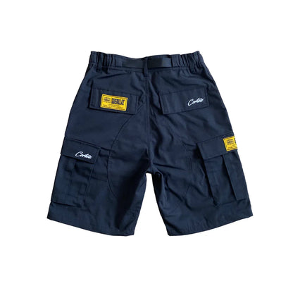 Corteiz Cargo Short - Black/White