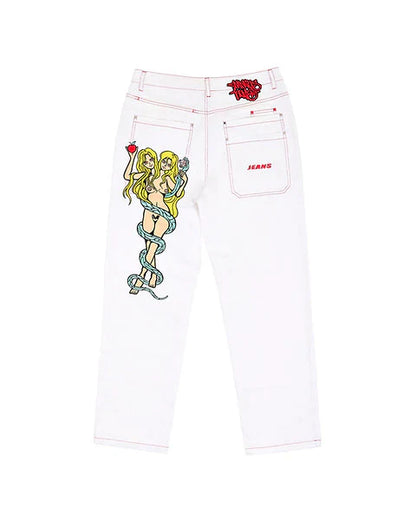 Minus Two Twins White Jeans