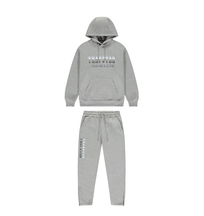 Trapstar Chenille Decoded 2.0 Hooded Tracksuit - Grey / Ice Blue