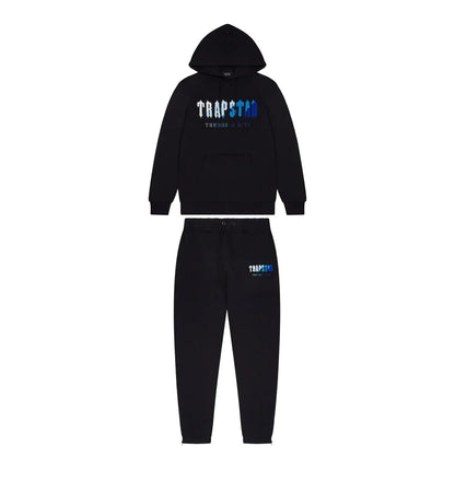 Trapstar Chenille Decoded Hooded Tracksuit - Black Ice Flavours Edition