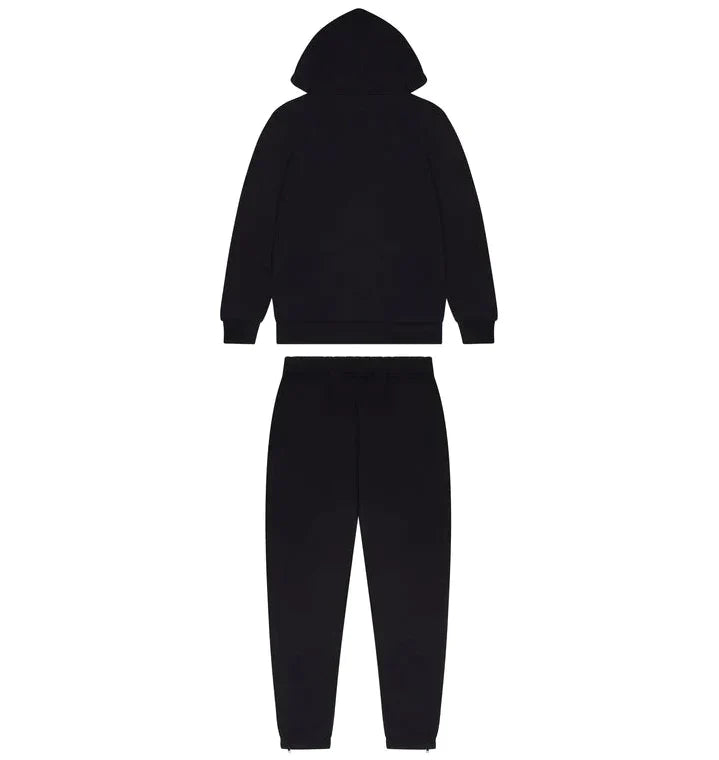 Trapstar Chenille Decoded Hooded Tracksuit - Black/Red