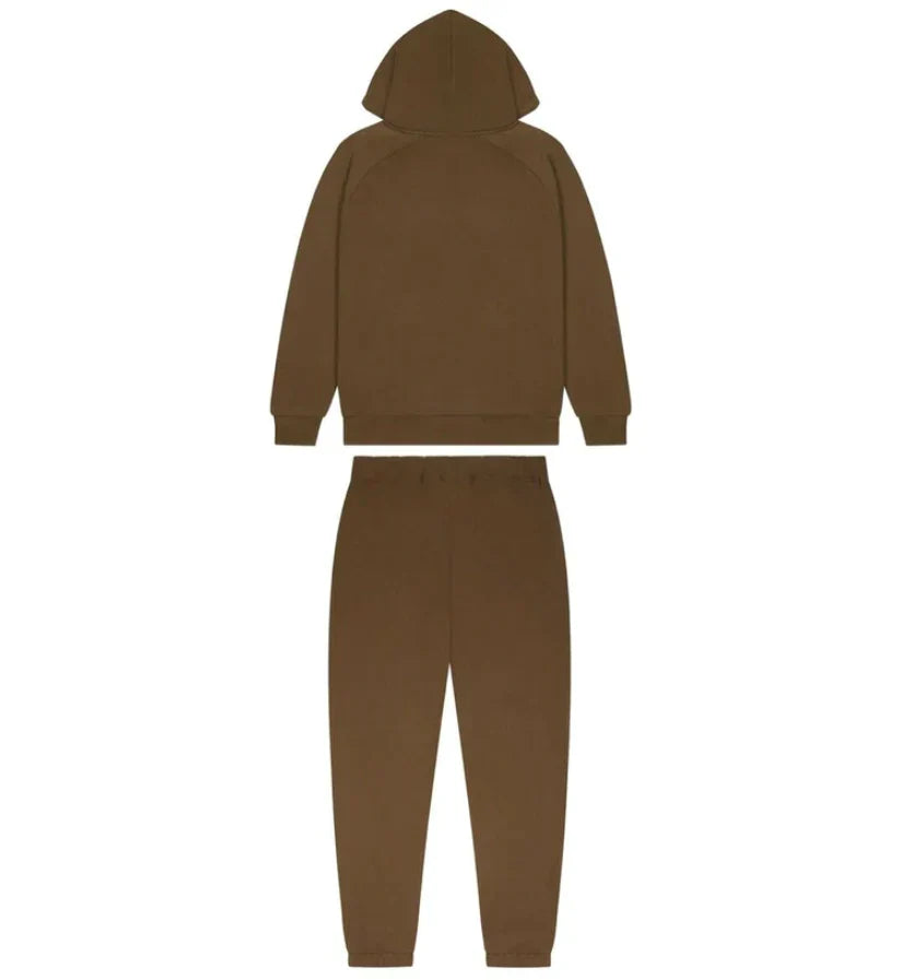 Trapstar Chenille Decoded Hooded Tracksuit - Earth Brown