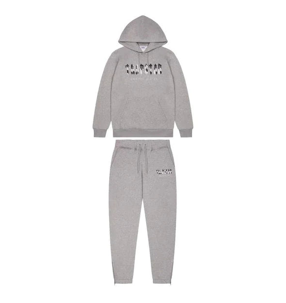 Trapstar Chenille Decoded Hooded Tracksuit - Grey Camo Edition