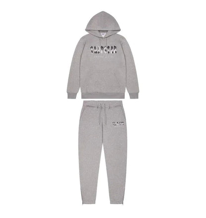 Trapstar Chenille Decoded Hooded Tracksuit - Grey Camo Edition