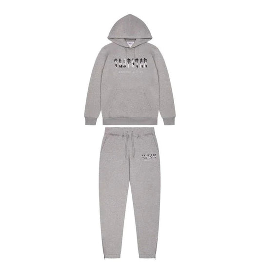 Trapstar Chenille Decoded Hooded Tracksuit - Grey Camo Edition