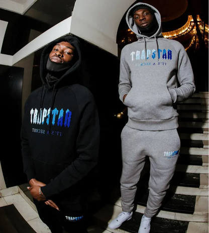 Trapstar Chenille Decoded Hooded Tracksuit Grey Ice Flavours 2.0 Edition