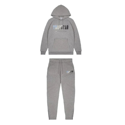 Trapstar Chenille Decoded Hooded Tracksuit - Grey Ice Flavours Edition