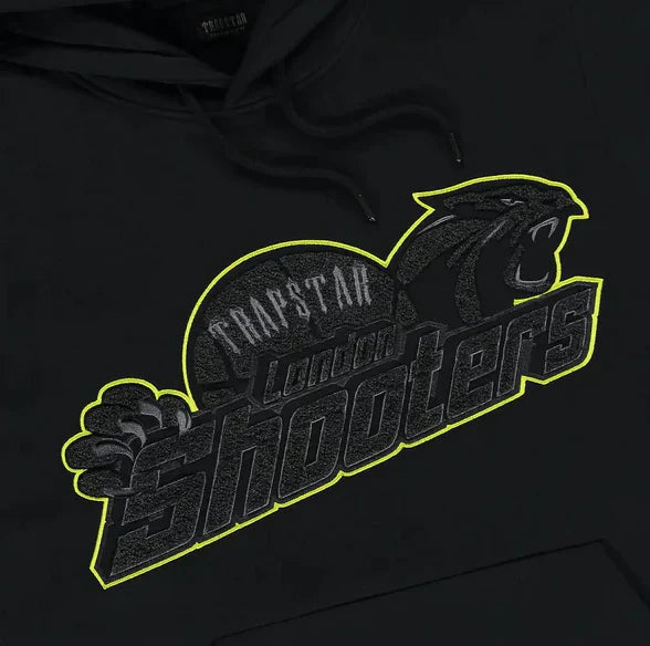 Trapstar Shooters Hooded Tracksuit - Black Lime
