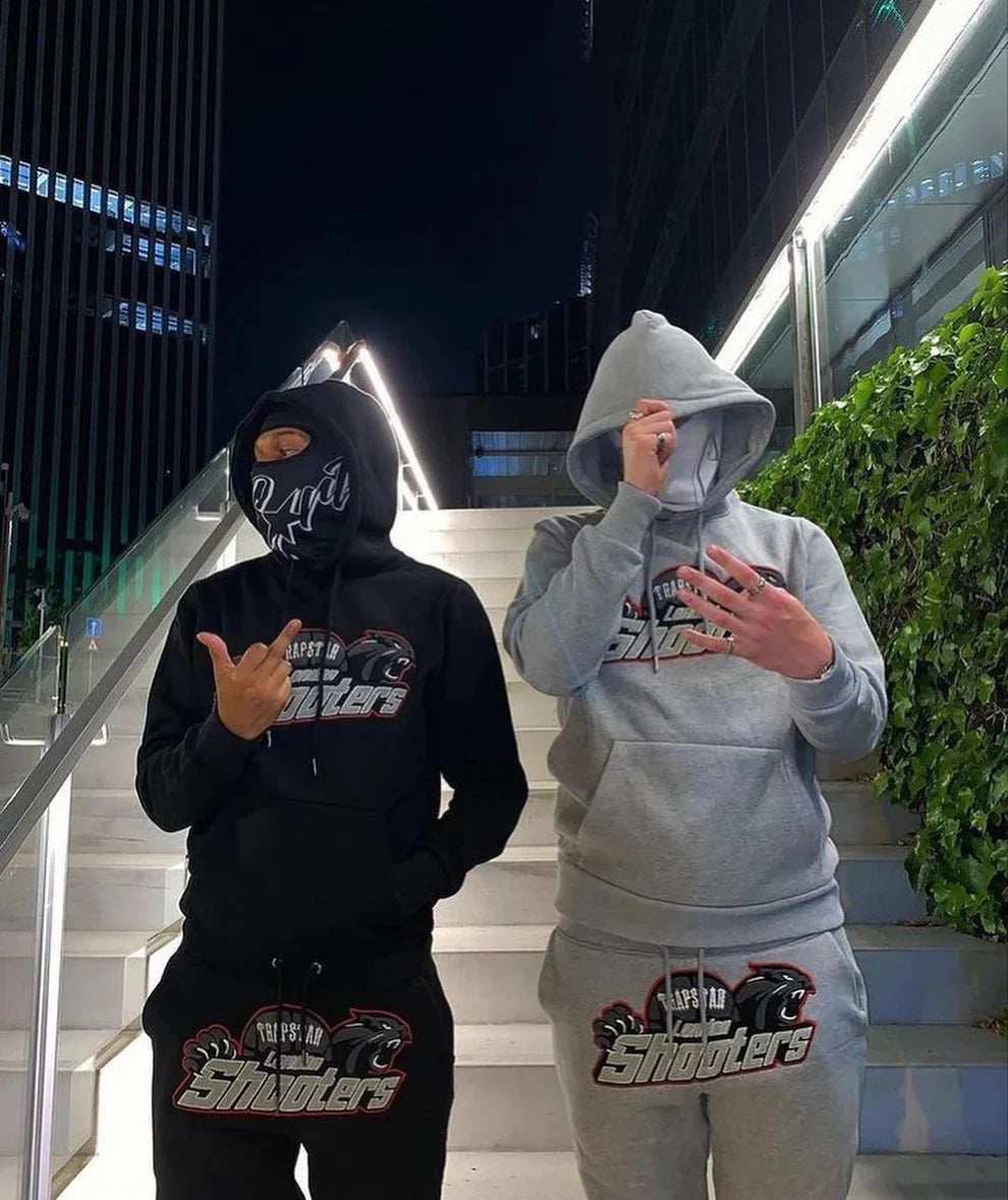 Trapstar Shooters Hooded Tracksuit - Blackout