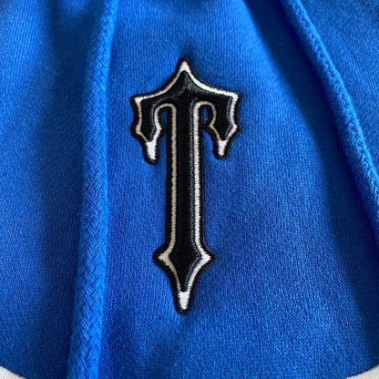 Trapstar V-Stripe Hooded Tracksuit - Blue / White / Grey