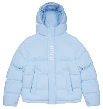 Trapstar Decoded Hooded Puffer Jacket 2.0 - Ice Blue