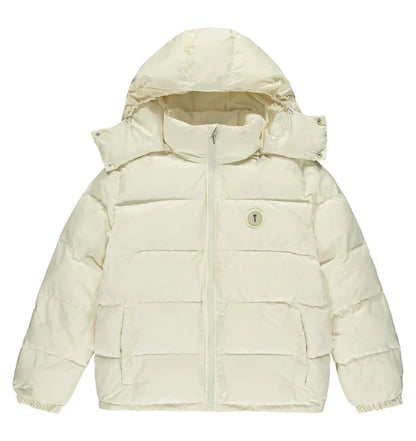 Trapstar Irongate Detachable Hooded Puffer Jacket - Cream