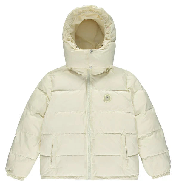 Trapstar Irongate Detachable Hooded Puffer Jacket - Cream