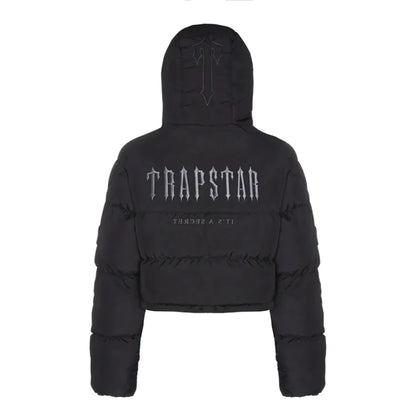 Trapstar Women's Decoded Hooded Puffer Jacket - Black