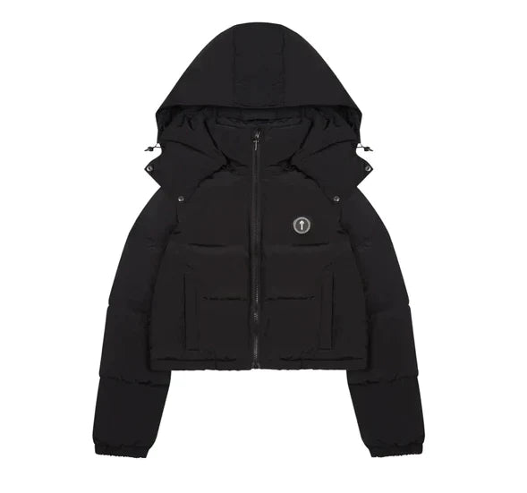 Trapstar Women's Irongate Detachable Hooded Puffer Jacket - Black