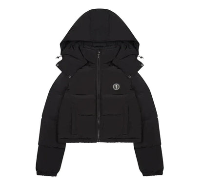 Trapstar Women's Irongate Detachable Hooded Puffer Jacket - Black