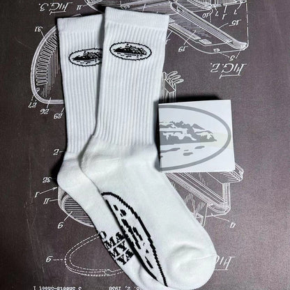 CORTEIZ ALCATRAZ SOCKS WHITE