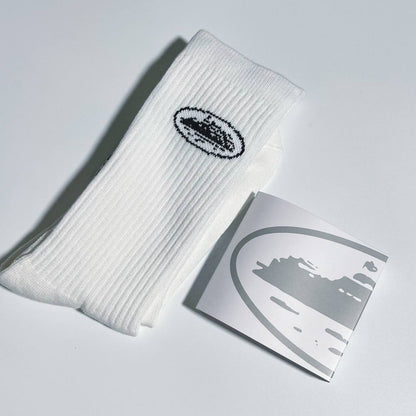 CORTEIZ ALCATRAZ SOCKS WHITE