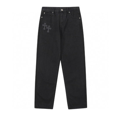 CHROME HEARTS DOUBLE CROSS JEANS BLACK