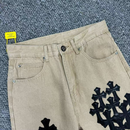 CHROME HEARTS JEANS BROWN