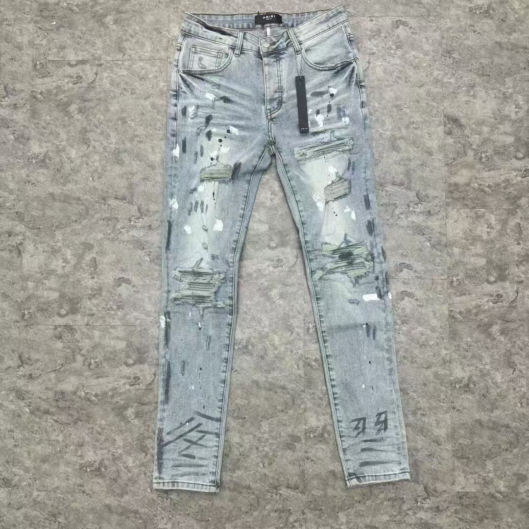 AMIRI MX1 PAINTER JEANS BLUE