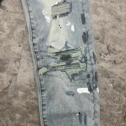 AMIRI MX1 PAINTER JEANS BLUE