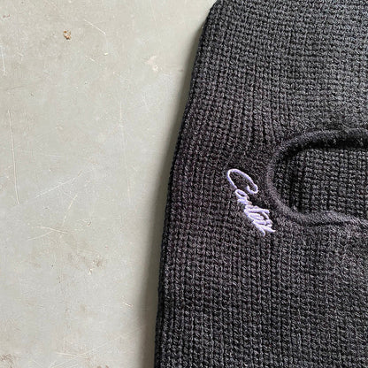 CORTEIZ KNIT BALACLAVA BLACK WHITE