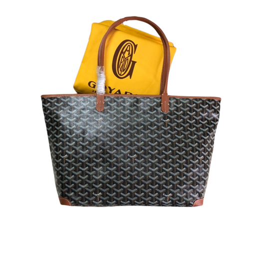 GOYARD ARTOIS PM TOTE BAG BLACK & TAN