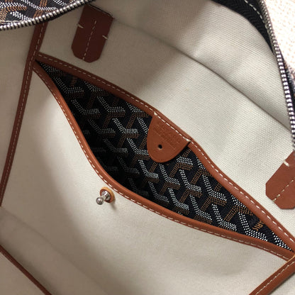 GOYARD ARTOIS PM TOTE BAG BLACK & TAN