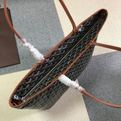 GOYARD ARTOIS PM TOTE BAG BLACK & TAN
