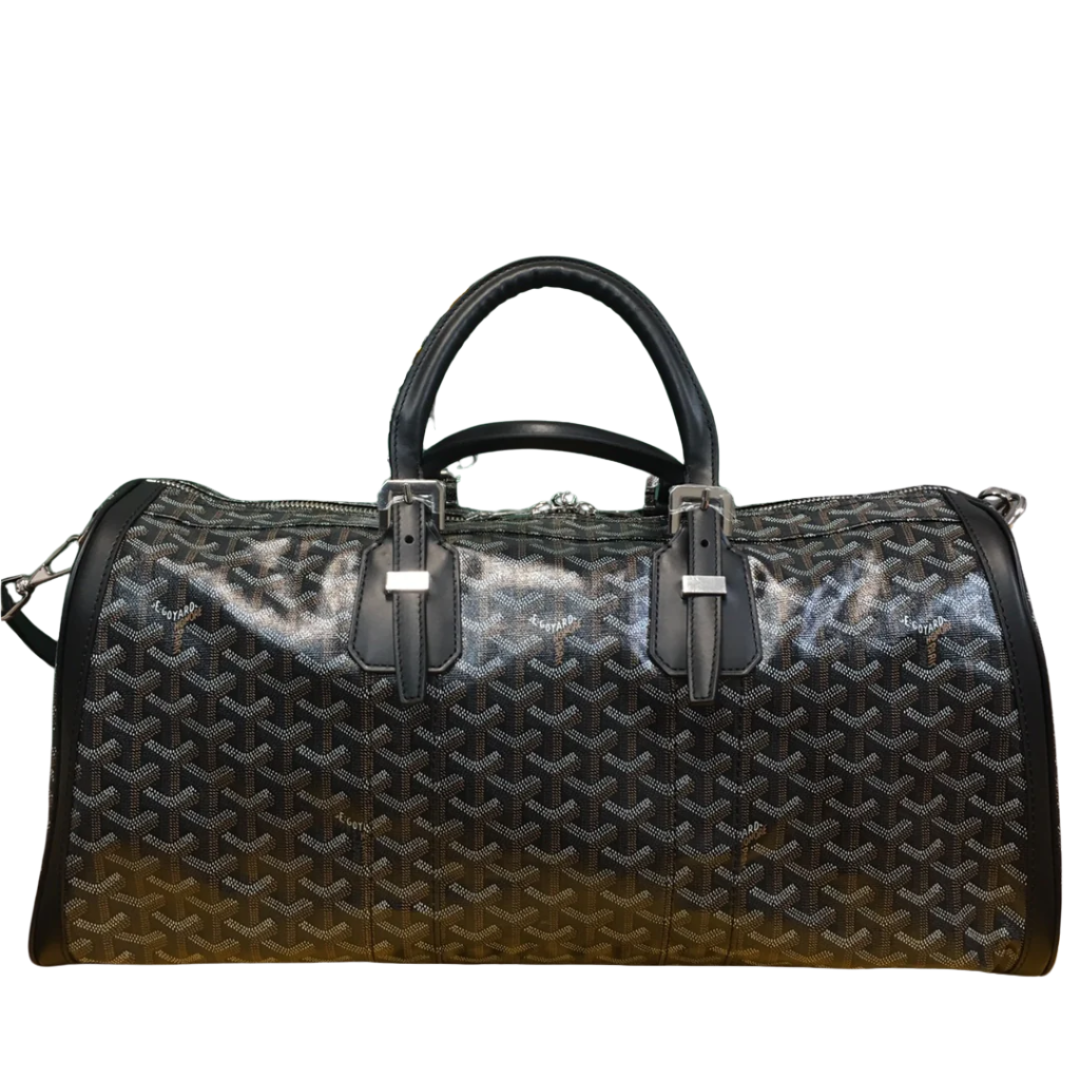 GOYARD BOSTON 50 TRAVEL BAG BLACK