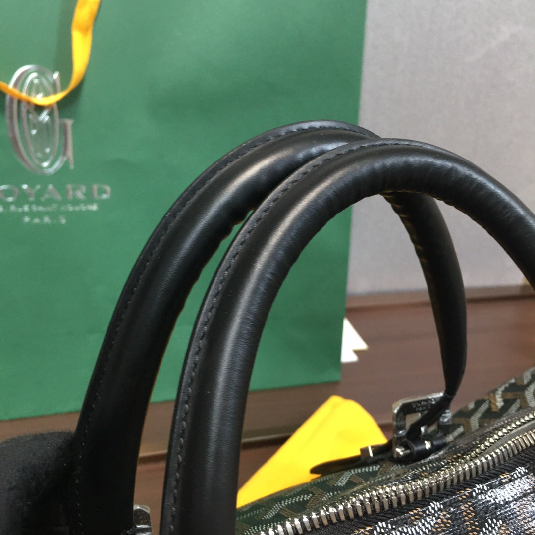 GOYARD BOSTON 50 TRAVEL BAG BLACK