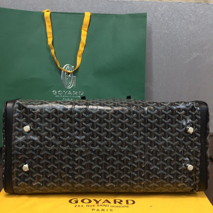 GOYARD BOSTON 50 TRAVEL BAG BLACK