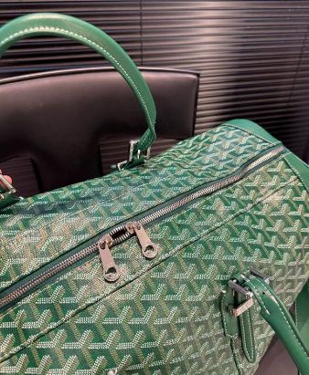 GOYARD BOSTON 50 TRAVEL BAG GREEN