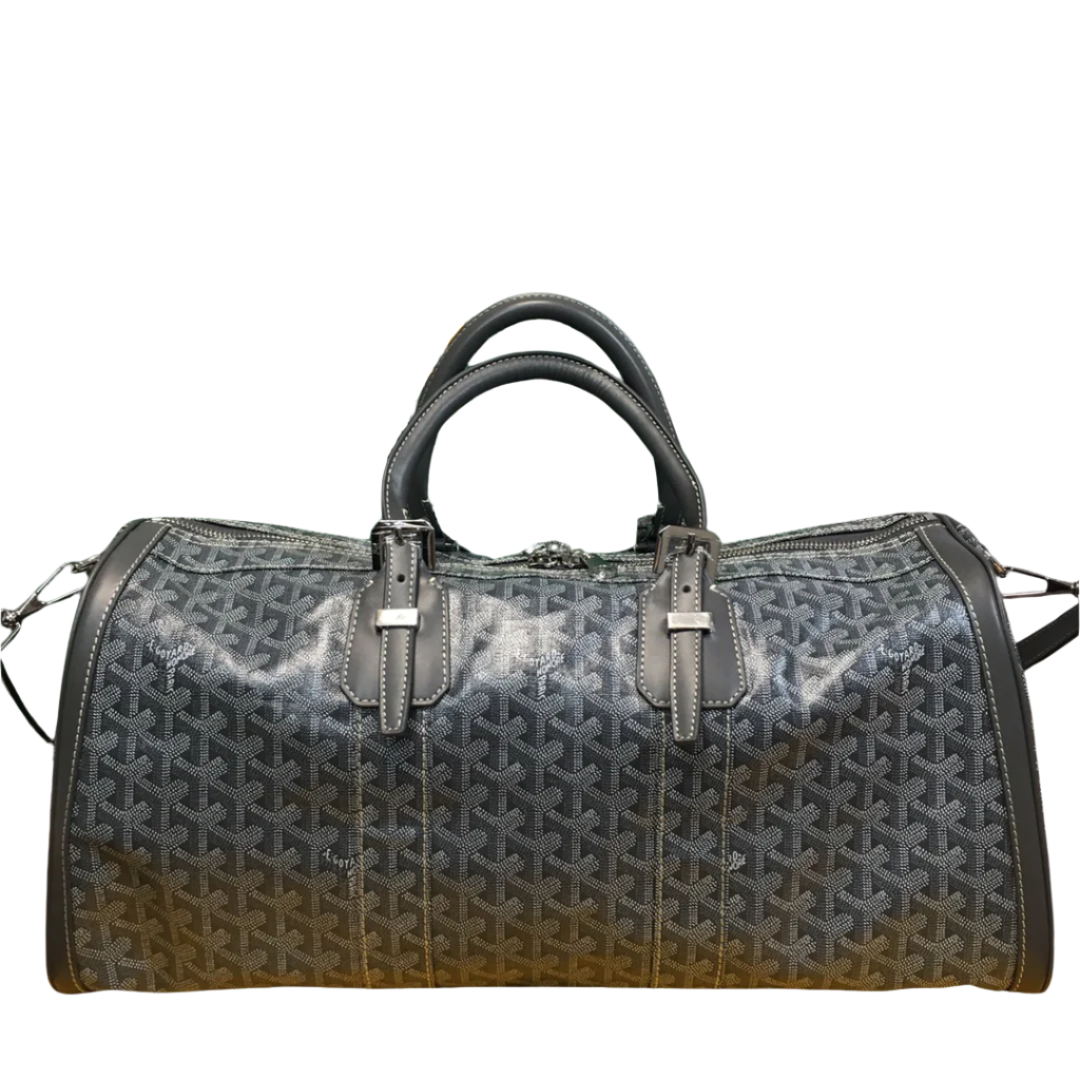 GOYARD BOSTON 50 TRAVEL BAG GREY