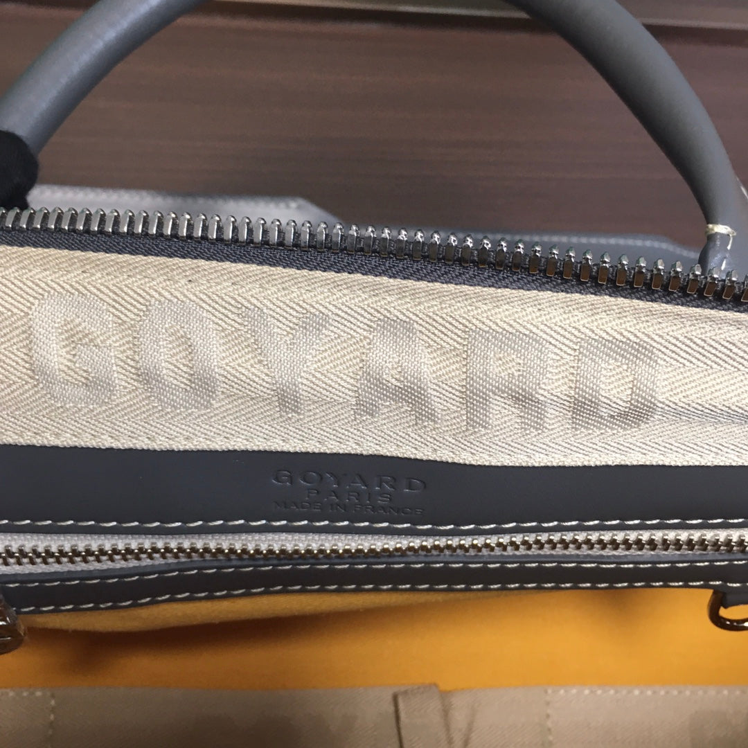 GOYARD BOSTON 50 TRAVEL BAG GREY