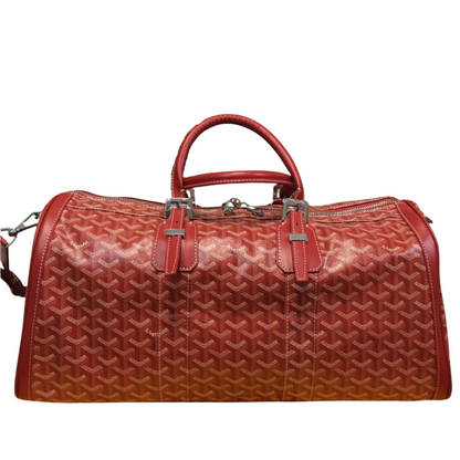 GOYARD BOSTON 50 TRAVEL BAG RED